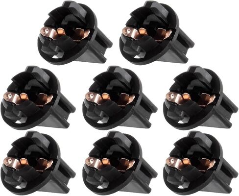 cciyu 8 Pack Twist Sockets 17 37 70 Instrument Panel Cluster Plug Lamp Dash Light Bulb (T10 1/2"Twist lock) in Saudi Arabia
