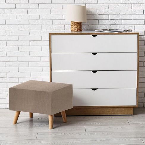 غطاء عثماني قابل للتمدد من uxcell، غطاء منزلق عثماني مربع كبير الحجم مستطيل الشكل مع مطاط لمقعد القدم وغرفة المعيشة وغرفة النوم بطول مناسب 130-160 سم / 51 بوصة - 63 بوصة، كبير جدًا، عنابي in Kuwait