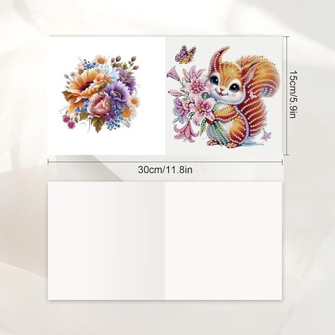 Jishshay 6 PCS Art Diamond Art Cards Diamond Painting Cards Tensing Cards Painting Cards Birthday Cards Diamond Art Birthred in Kuwait