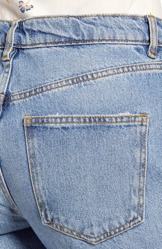 Free People Women’s We The Free High Waist Slit Hem Straight Jeans Vintage Light 28 in Saudi Arabia