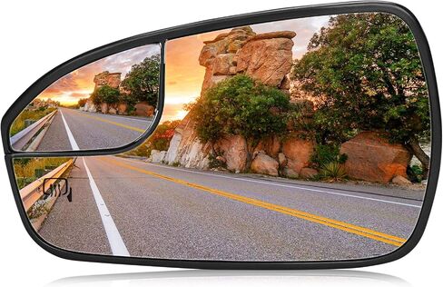 Driver/Left Side Power Heated Mirror Glass Fits for Ford Fusion 2013 2014 2015 2016 2017 2018 2019 2020 Replacement for DS7Z17K707F DS7Z-17K707-F in Saudi Arabia