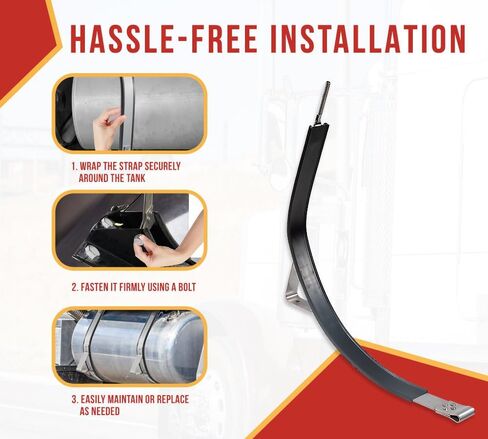 Mytee Products Fuel Tank Strap | Replaces For Kenworth K841013005, T600 ( 89-93 ), T800 (86+)), T300, T40 in Saudi Arabia