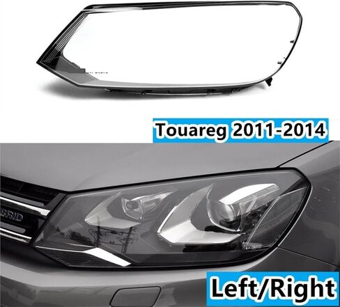 Left/Right Compatible for VW Touareg 2011 2012-2014 Car Front Headlight Cover Auto Headlamp Lampshade Lampcover HeadLamp Glass Lens Shell(Only Right side) in Saudi Arabia