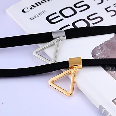 Triangle Black Velvet Lace Choker Necklace for Women,Halloween Cosplay Jewelry,Goth Jewelry Gifts in Saudi Arabia