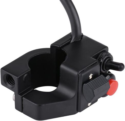 Motorcycle Handlebar Control Switch, 7/8" 22mm Aluminum Alloy Left Motorcycle Handlebar with Horn Beam and Turn for Motorcycle Modification in Saudi Arabia
