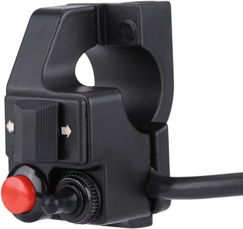 Motorcycle Handlebar Control Switch, 7/8" 22mm Aluminum Alloy Left Motorcycle Handlebar with Horn Beam and Turn for Motorcycle Modification in Saudi Arabia