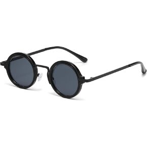 Onrtry Round Sunglasses for Men Women Hippie Small Circle Sun Glasses Red Lens Glasses in Kuwait