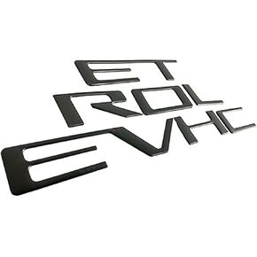 Tailgate Inserts Letters Compatible for 2019-2025 Sverado, 3D Raised & Strong Adhesive Decals Letters (Gloss Black) in Saudi Arabia