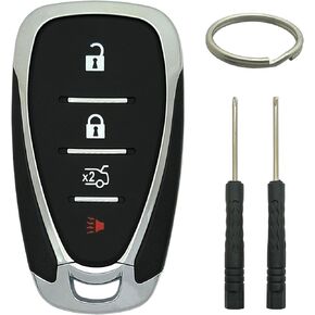 غطاء غطاء مفتاح Fob يناسب سيارة Chevy Bolt 2017-2018 Equinox 2018-2020 Trax 2017-2020 Sonic 2018-2020 Volt 2016-2019 Cruze بدون مفتاح غطاء التحكم عن بعد للسيارة HYQ4AA HYQ4AS (4 أزرار C) in Kuwait