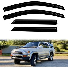 حراس المطر لتويوتا 4 عداء 1996-2002 4 قطعة أقنعة النافذة تنفيس الرياح منحرف أقنعة ظلال in Kuwait