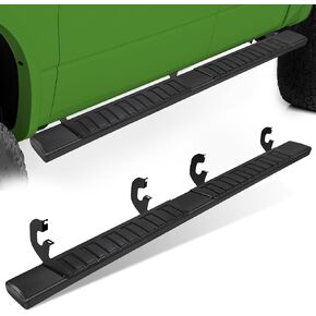لوحات تشغيل مقاس 6 بوصات متوافقة مع 2019-2025 Chevy Silverado 1500 Crew Cab، قضبان جانبية من سبائك الألومنيوم باللون الأسود وقضبان Nerf للشاحنة in Kuwait