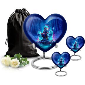 الجرة الأمريكية الأصلية - جرة دفن الجثث - 3 بوصة - عبوة من 1 - تذكار للرماد - الجرار الصغيرة للرماد البالغ - الجرار المتبقية البشرية in Kuwait