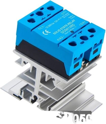12A25A35A50A75A95A125A Single Phase Solid State Relay 12 24VDC Control AC 220V Contactless Contactor SO9496 Flame Retardant(DC-AC 12A-Base) in Saudi Arabia