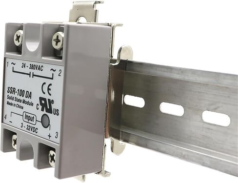 Single Phase SSR 35MM DIN Applicable to for DA AA DD VA VD LA Rail Fixed Solid State Relay Clip Clamp with 2 Mounting Screws in Saudi Arabia