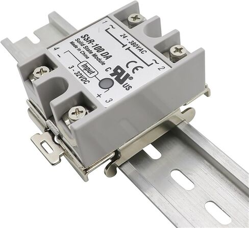 Single Phase SSR 35MM DIN Applicable to for DA AA DD VA VD LA Rail Fixed Solid State Relay Clip Clamp with 2 Mounting Screws in Saudi Arabia