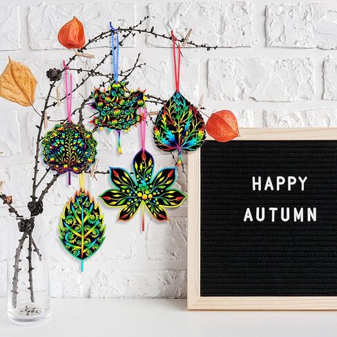 Hollowfly 80 Pcs Turkey Scratch Cards for Boys Girls Colorful Thanksgiving Party Supplies Fall DIY Crafts for Classroom Thanksgiving Harvest Party Art Project Activity in Kuwait