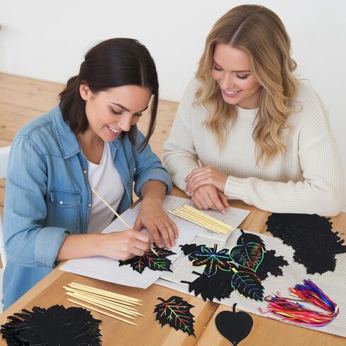 Hollowfly 80 Pcs Turkey Scratch Cards for Boys Girls Colorful Thanksgiving Party Supplies Fall DIY Crafts for Classroom Thanksgiving Harvest Party Art Project Activity in Kuwait