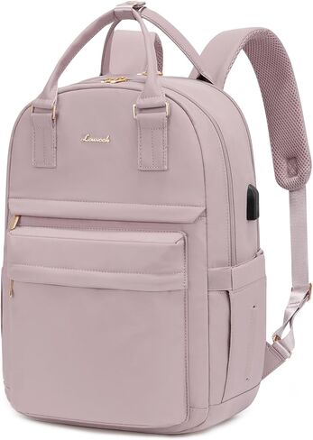 LOVEVOOK Laptop Backpack for Women 15.6 Inch Laptop Bag with USB Port, Fashion Waterproof Backpacks Teacher Nurse Stylish Travel Bags Vintage Daypacks Bookbag for College School Work in Kuwait