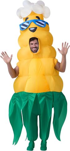 Spooktacular Creations Adults Halloween Inflatable Costumes, Pineapple Blow Up Costumes, Funny Inflatable Pineapple Suit for Halloween Costume Cosplay Fruit Themed Parties in Saudi Arabia