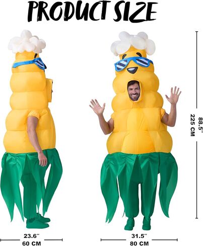 Spooktacular Creations Adults Halloween Inflatable Costumes, Pineapple Blow Up Costumes, Funny Inflatable Pineapple Suit for Halloween Costume Cosplay Fruit Themed Parties in Saudi Arabia