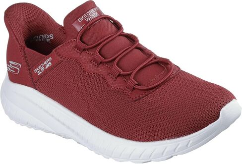 Skechers - Womens Work: Squad Chaos Sr - Jasul Slip On Shoes, Color Red, Size: 8 M US in Saudi Arabia
