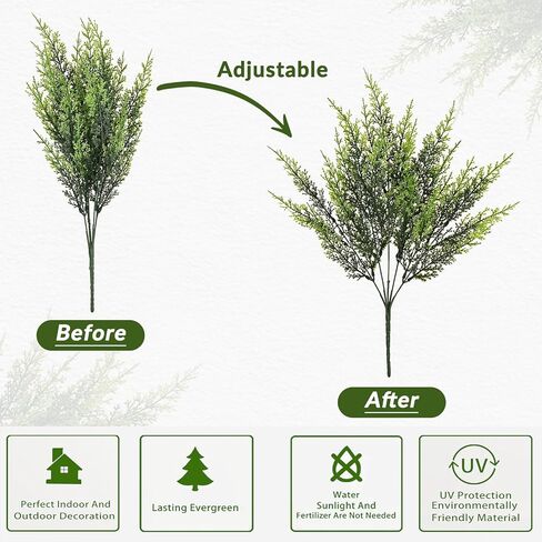 Artificial Flowers for Outdoors, 12 Bundles Faux Plants Outdoor, UV Resistant Artificial Plants Outdoor, Silk Fake Artificial Flowers for Outside Home Decor Planter Porch Decoration, Rose Red in Kuwait