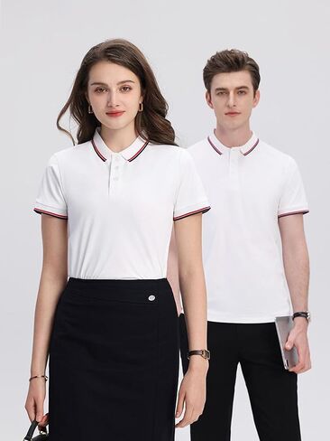 Unisex Short Sleeve Polo Shirts, Cotton Blend, Two Button Closure, Regular Fit, Sizes S-5XL in Saudi Arabia