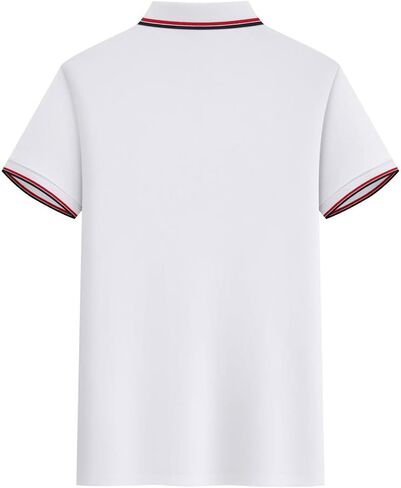 Unisex Short Sleeve Polo Shirts, Cotton Blend, Two Button Closure, Regular Fit, Sizes S-5XL in Saudi Arabia