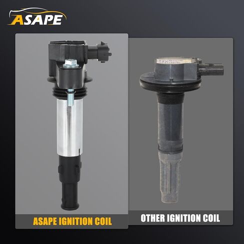 ASAPE 6 Ignition Coil Pack with 6PCS Spark Plugs for 2004-2009 for Cadillac CTS 2005-2008 for Buick Allure LaCrosse 2009 for Chevrolet Traverse for GMC Acadia, Replace UF375 GN10309 D501C in Saudi Arabia