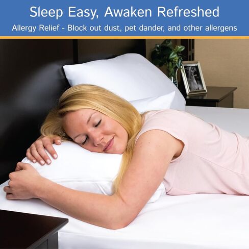 Twin Size Mattress or Box Spring Encasement (8"-11" Depth) Waterproof Zippered Protector Hypoallergenic Premium Single Size Bed Cover Protects from Dust White in Saudi Arabia