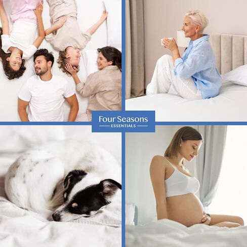 Twin Size Mattress or Box Spring Encasement (8"-11" Depth) Waterproof Zippered Protector Hypoallergenic Premium Single Size Bed Cover Protects from Dust White in Saudi Arabia