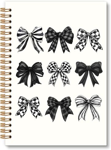 Pink Bow Bible Notebook Journal, Coquette Spiral Notebook, Christian Gifts for Women Girls, Preppy Christian Not Fall Notebooks Gifts for Girls Women, Preppy School Office Supplies, 6x8.2In in Kuwait