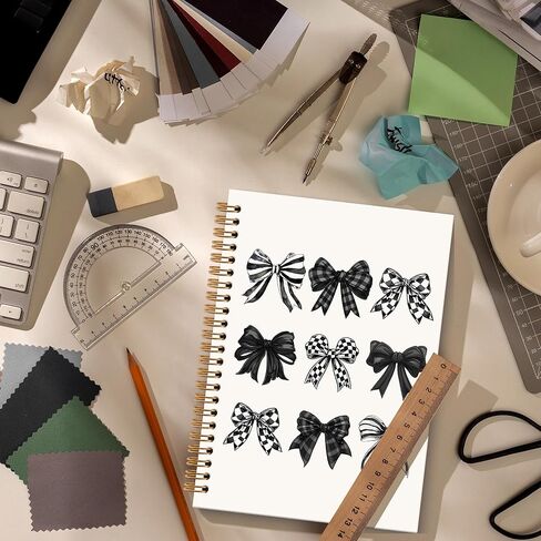 Pink Bow Bible Notebook Journal, Coquette Spiral Notebook, Christian Gifts for Women Girls, Preppy Christian Not Fall Notebooks Gifts for Girls Women, Preppy School Office Supplies, 6x8.2In in Kuwait