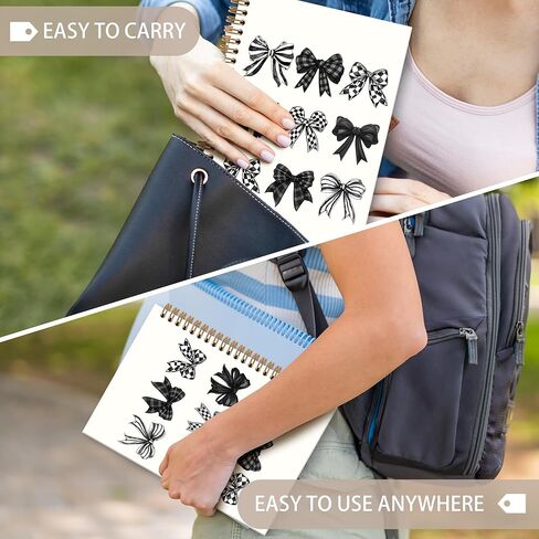 Pink Bow Bible Notebook Journal, Coquette Spiral Notebook, Christian Gifts for Women Girls, Preppy Christian Not Fall Notebooks Gifts for Girls Women, Preppy School Office Supplies, 6x8.2In in Kuwait