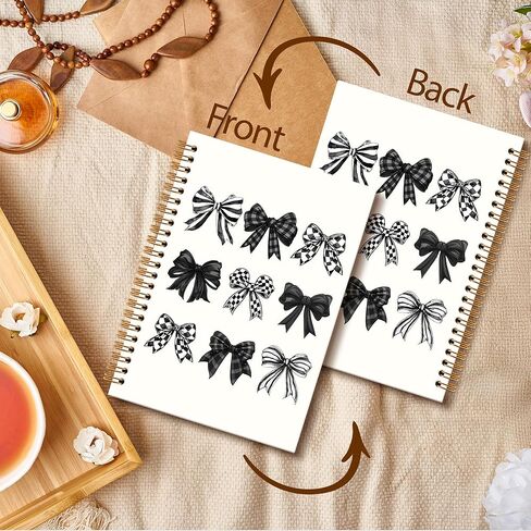 Pink Bow Bible Notebook Journal, Coquette Spiral Notebook, Christian Gifts for Women Girls, Preppy Christian Not Fall Notebooks Gifts for Girls Women, Preppy School Office Supplies, 6x8.2In in Kuwait