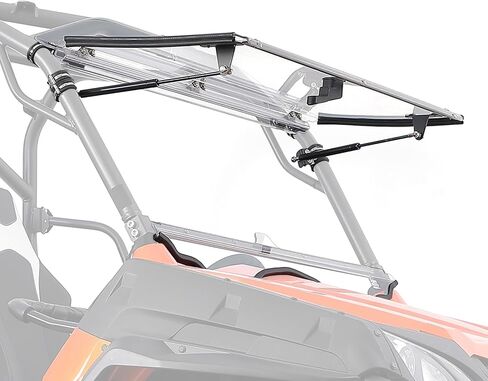 KEMIMOTO Flip Up Windshield Compatible with CFMOTO ZForce 800 / 800ex / 800 trail/ 500 trail 2016-2022, 2-IN-1 Folding Window Fully UV-Proof One-Hand Operation Front Full Windshield in Saudi Arabia