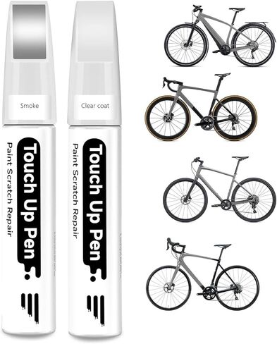 طلاء أسود مصبوب (لامع) للدراجة من أجل طلاء متخصص [يشمل طبقة شفافة] طلاء دراجة مطابق تمامًا لإطارات الدراجة المخدوشة أو المتكسرة in Kuwait