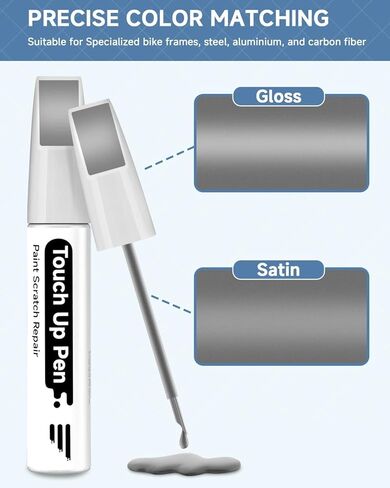 طلاء أسود مصبوب (لامع) للدراجة من أجل طلاء متخصص [يشمل طبقة شفافة] طلاء دراجة مطابق تمامًا لإطارات الدراجة المخدوشة أو المتكسرة in Kuwait