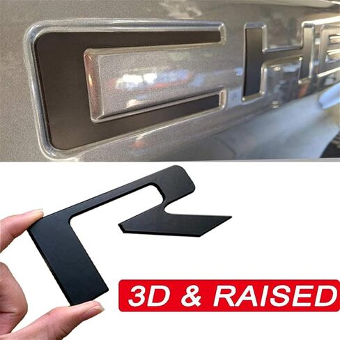 Tailgate Inserts Letters Compatible for 2019-2025 Sverado, 3D Raised & Strong Adhesive Decals Letters (Gloss Black) in Saudi Arabia