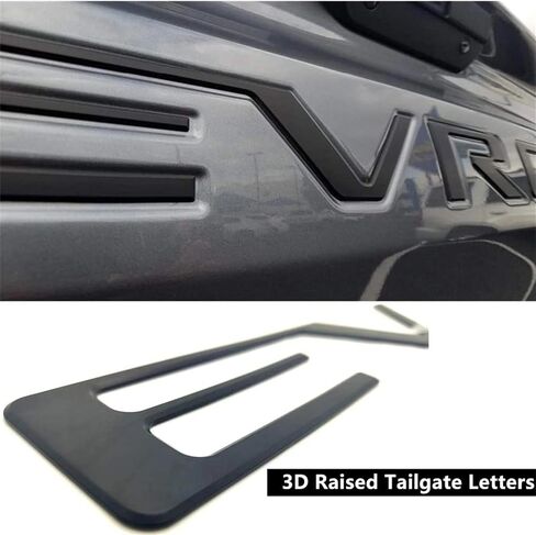 Tailgate Inserts Letters Compatible for 2019-2025 Sverado, 3D Raised & Strong Adhesive Decals Letters (Gloss Black) in Saudi Arabia
