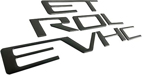 Tailgate Inserts Letters Compatible for 2019-2025 Sverado, 3D Raised & Strong Adhesive Decals Letters (Gloss Black) in Saudi Arabia
