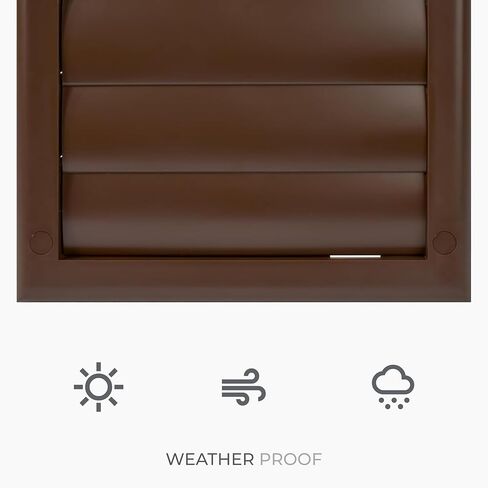 ø4 بوصة - عبوة من 4 - أغطية فتحات عادم مربعة سوداء - غطاء فتحة تهوية للمجفف - غطاء فتحة تهوية مع مصاريع - شبكة هواء بلاستيكية أحادية الاتجاه - فتحات لولبية مخفية in Kuwait