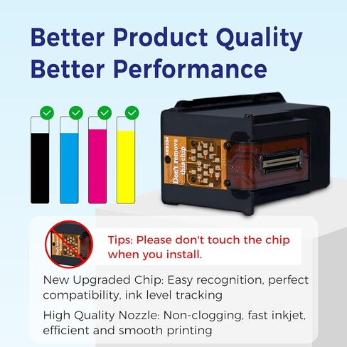 استبدال خرطوشة الحبر المعاد تصنيعها من TOKYOINK لحزمة Canon 245XL 246XL Combo لحبر الطابعة Pixma MG2522 MX490 TR4520 MX492 TS202 TS3322 MG2500 TR4500 245 246 (أسود، ثلاثي الألوان، عبوتان) in Kuwait