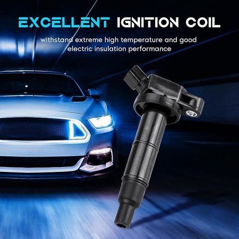 Blue Set of 4 Ignition Coil Pack Compatible with 2.4L Lexus HS250h, Scion xB tC, Toyota Camry Corolla Matrix RAV4 Solara Highlander, Pontiac Vibe 2.4 Replace UF333 C1330 in Saudi Arabia