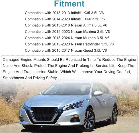 JDMON 1 قطعة استبدال محرك عزم الدوران الأمامي لـ 2013-2018 Nissan Altima Maxima، Murano 3.5L، 2014-2020 Infiniti QX60 متوافق مع A7386، 9747، 113504RA0A in Saudi Arabia