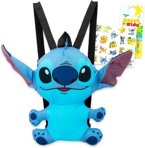 Disney Stitch Plush Backpack Set - Bundle with 16" Disney Plush Toy Plus Stickers and More for Kids | Lilo and Stitch Wearable Plushie for Girls, Kids in Saudi Arabia