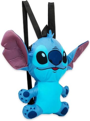 Disney Stitch Plush Backpack Set - Bundle with 16" Disney Plush Toy Plus Stickers and More for Kids | Lilo and Stitch Wearable Plushie for Girls, Kids in Saudi Arabia