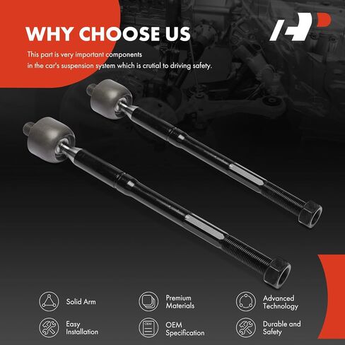 A-Premium 2 x Front Inner Tie Rod Ends, Compatible with Hyundai Palisade 2020 2021 2022 2023 2024, AWD in Saudi Arabia