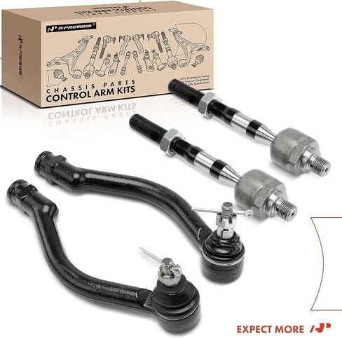 A-Premium Set of 4, Front Inner & Outer Tie Rod End Kit, Compatible with Hyundai Sonata 2006-2008, Azera 2006-2007 in Saudi Arabia