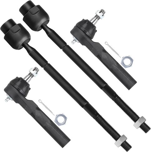 SCITOO 4pcs Front Suspension Kit Inner Tie Rod End Outer Tie Rod End Fit 1995-2005 For Chevrolet Cavalier 1995-2005 For Pontiac Sunfire in Saudi Arabia
